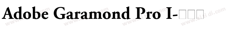 Adobe Garamond Pro I字体转换